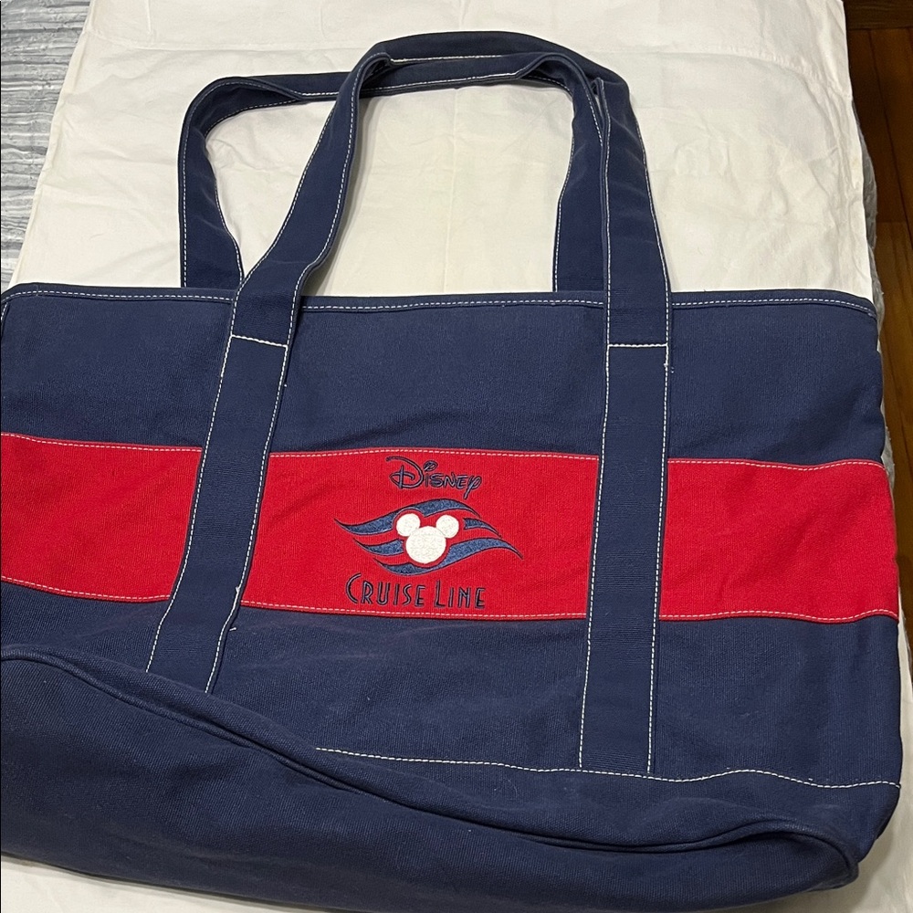 Disney Cruise Lines Navy and Red Tote Bag